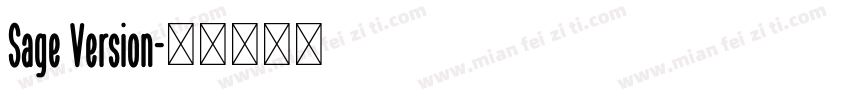 Sage Version字体转换